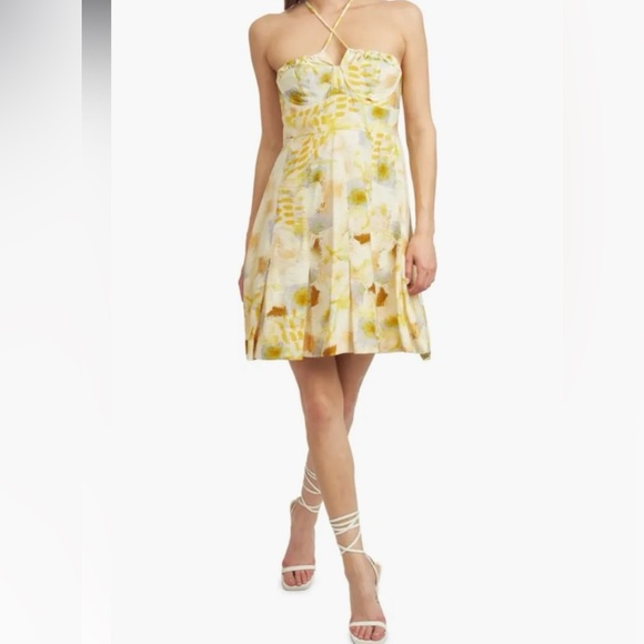 NWT En Saison Torrey Halter Mini Dress Size Large - Picture 2 of 12